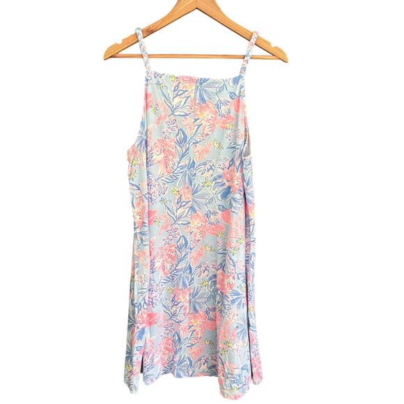 Lilly Pulitzer Kyleigh Dress M NEW Multi Elephant Splash Pink Blue Prep Coastal - Picture 6 of 9